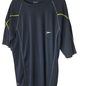 Speedo Athletic Shirt Performance Running Training Raglan Short Sleeve XL